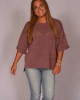 Light Knit Three Quarter Sleeve Top
