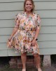 Multicolored Belted Dress