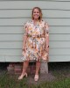 Multicolored Belted Dress