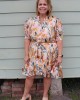 Multicolored Belted Dress